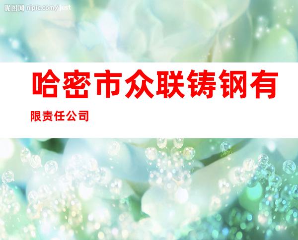 哈密市众联铸钢有限责任公司